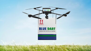 Blue Dart drone delivery