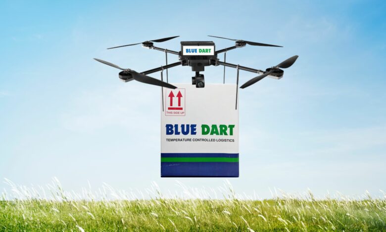 Blue Dart drone delivery